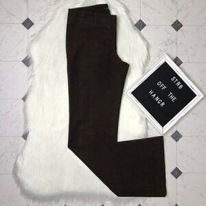 Theory brown velvet flare Pants trousers size 2